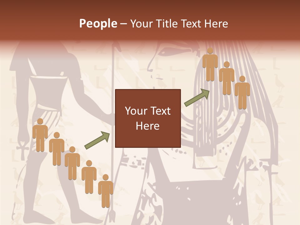 Stone Calligraphy Sun PowerPoint Template