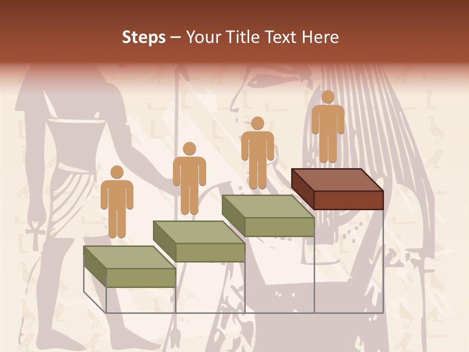 Stone Calligraphy Sun PowerPoint Template