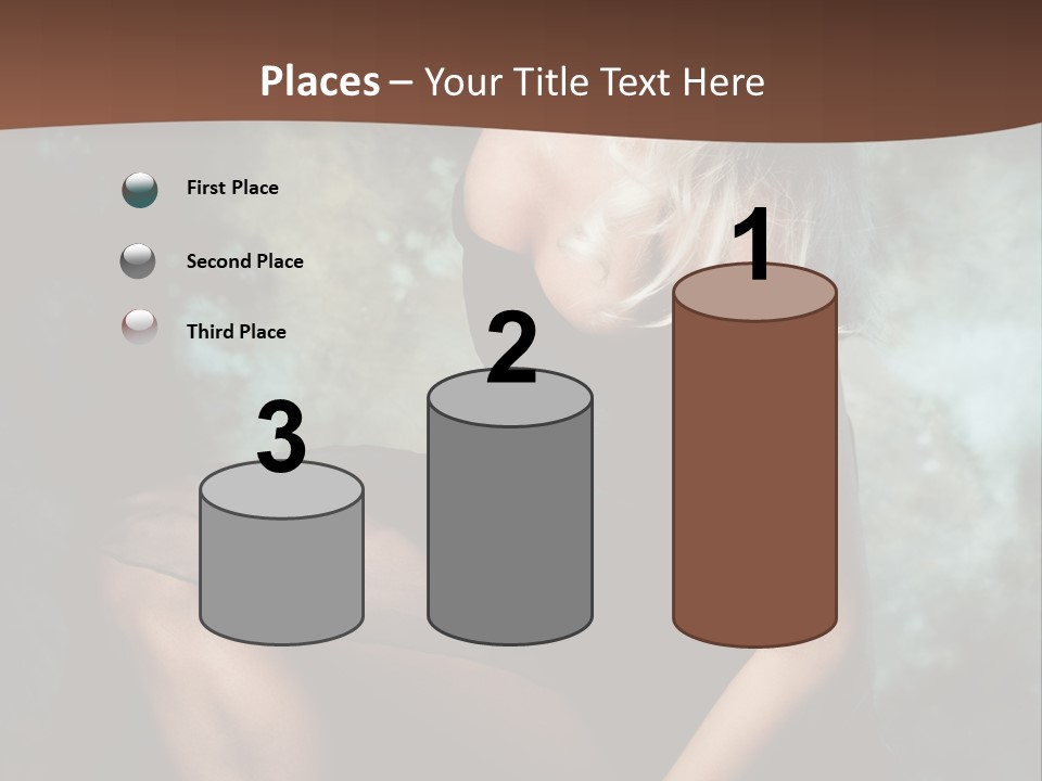 Sexy Emotion Pose PowerPoint Template