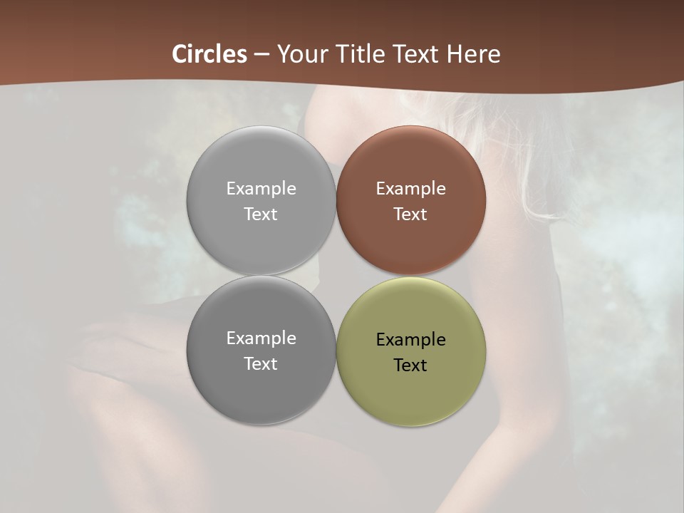 Sexy Emotion Pose PowerPoint Template