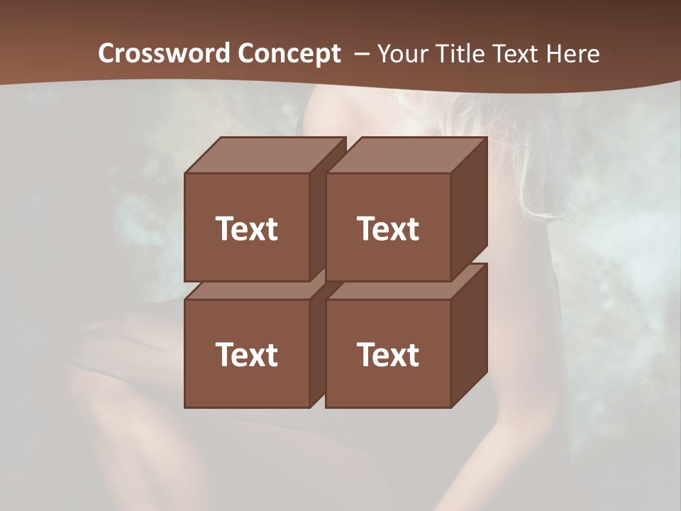 Sexy Emotion Pose PowerPoint Template