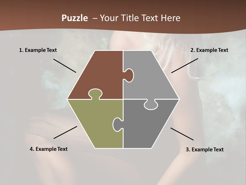 Sexy Emotion Pose PowerPoint Template