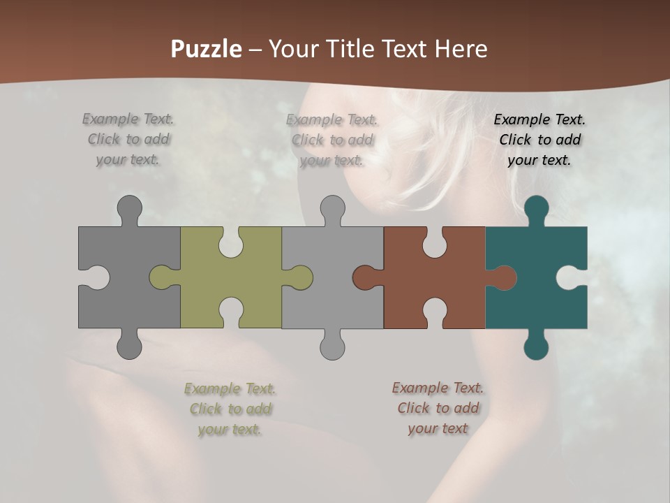 Sexy Emotion Pose PowerPoint Template