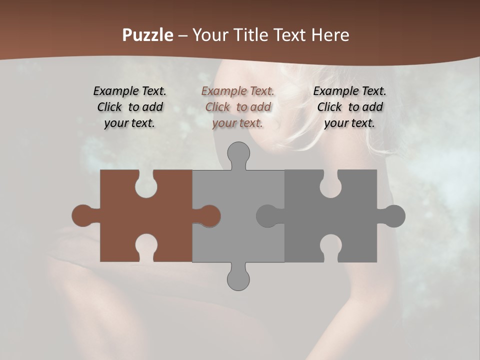 Sexy Emotion Pose PowerPoint Template