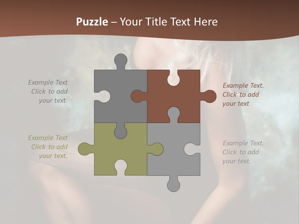 Sexy Emotion Pose PowerPoint Template