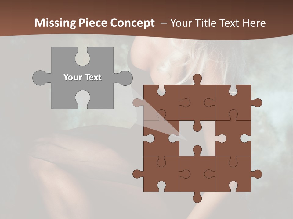 Sexy Emotion Pose PowerPoint Template