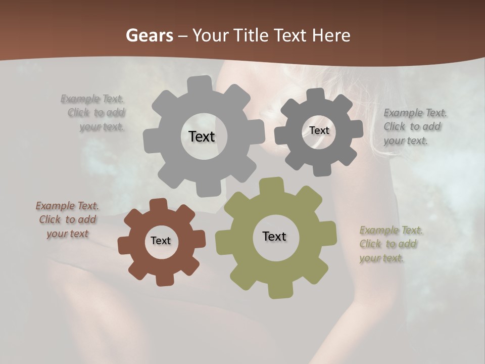 Sexy Emotion Pose PowerPoint Template