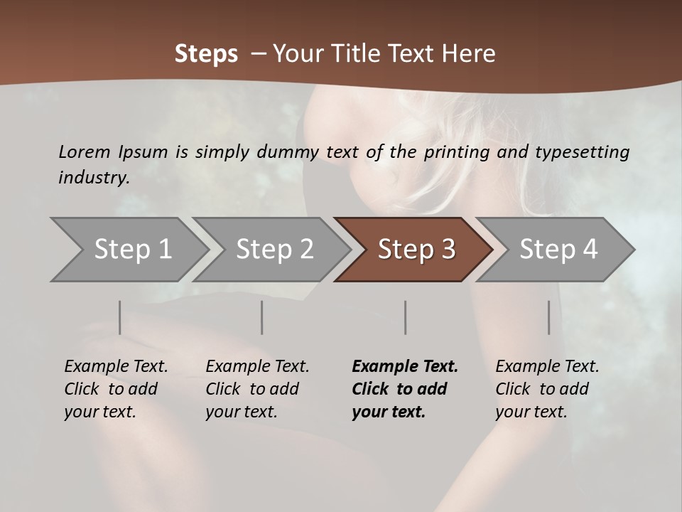 Sexy Emotion Pose PowerPoint Template