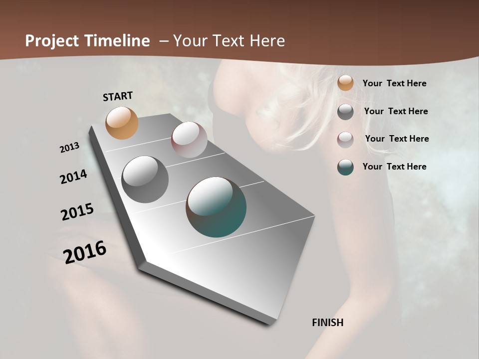 Sexy Emotion Pose PowerPoint Template