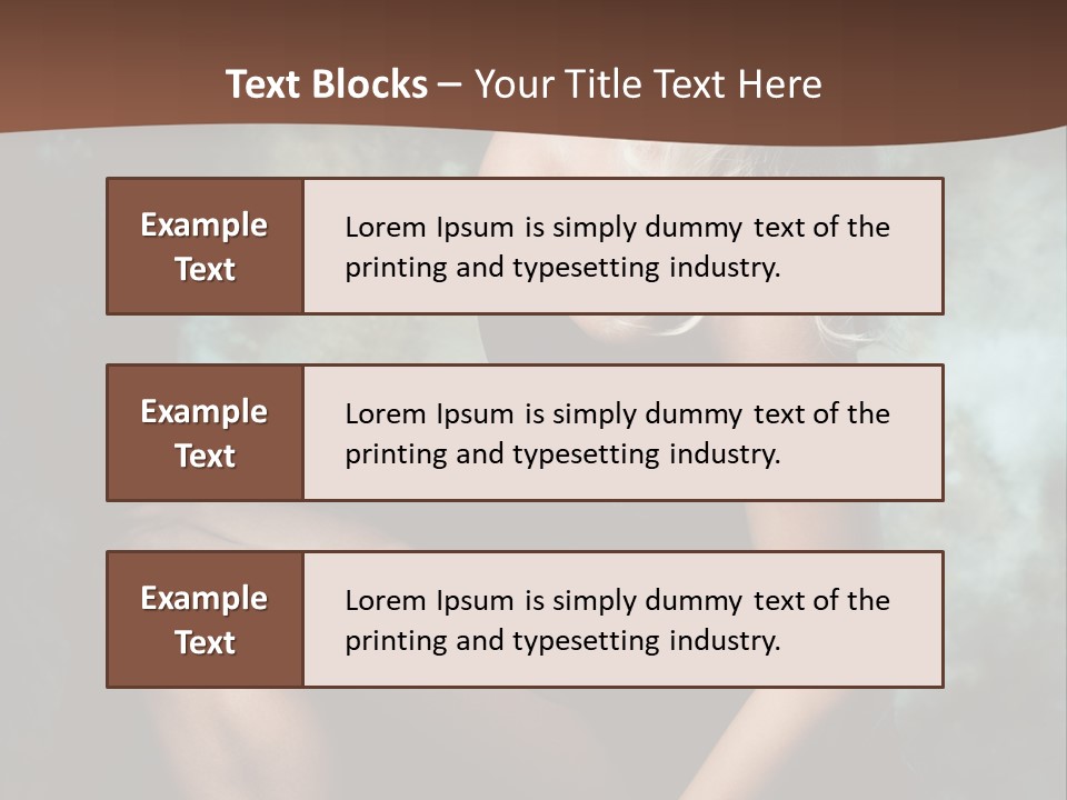Sexy Emotion Pose PowerPoint Template