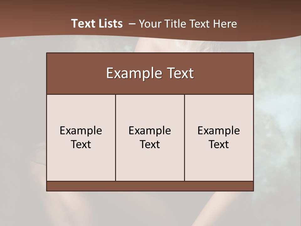 Sexy Emotion Pose PowerPoint Template