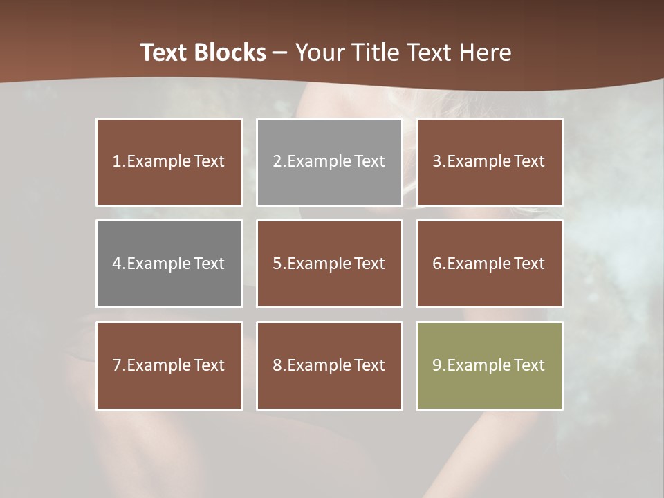 Sexy Emotion Pose PowerPoint Template