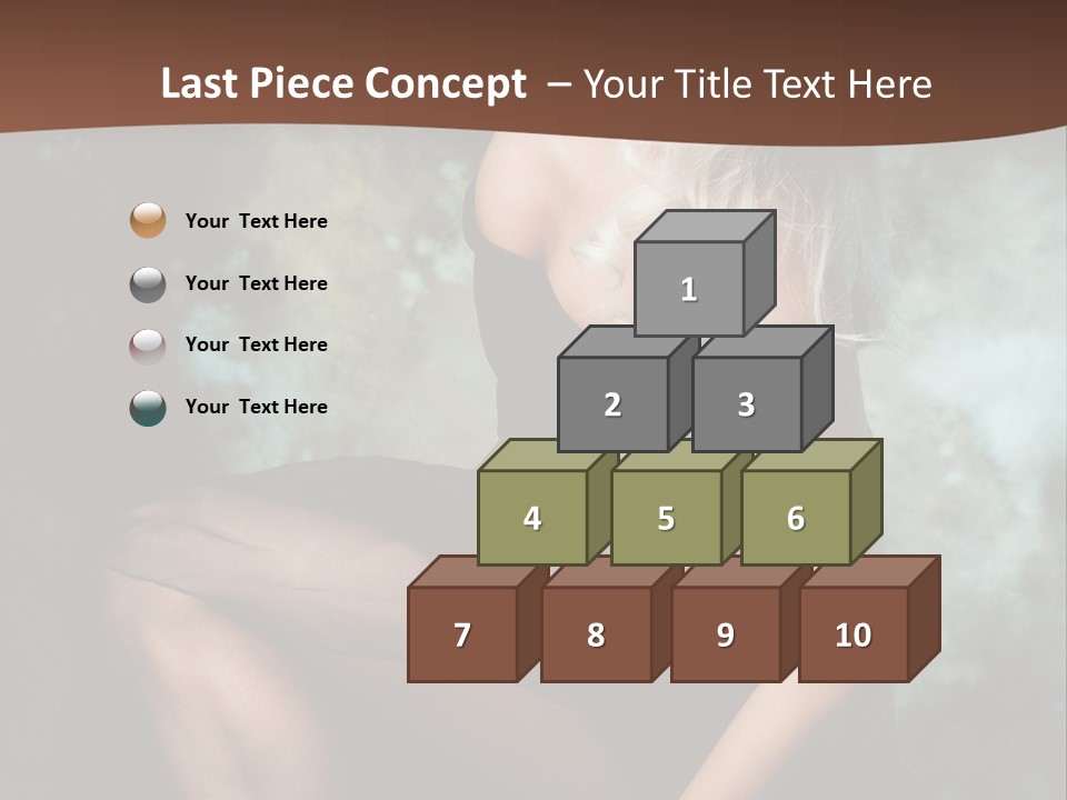 Sexy Emotion Pose PowerPoint Template
