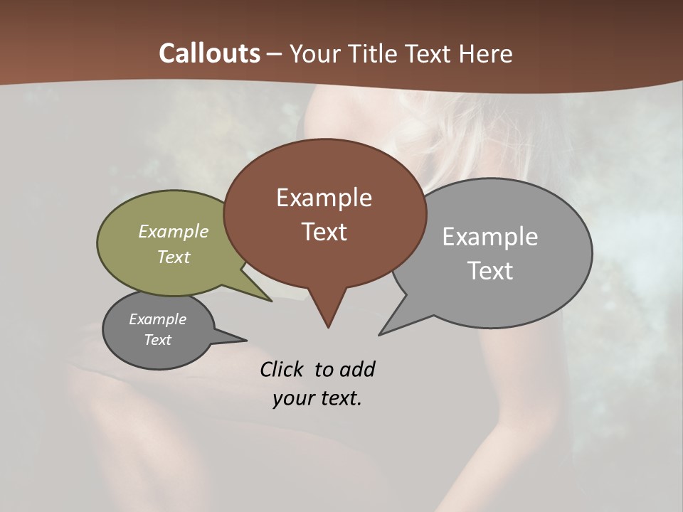 Sexy Emotion Pose PowerPoint Template