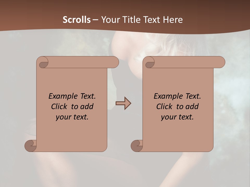 Sexy Emotion Pose PowerPoint Template