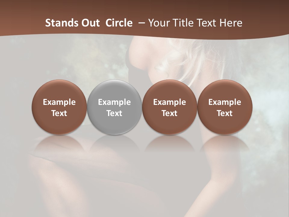 Sexy Emotion Pose PowerPoint Template