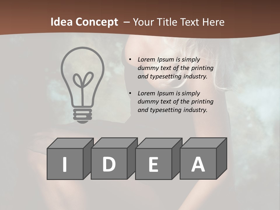 Sexy Emotion Pose PowerPoint Template