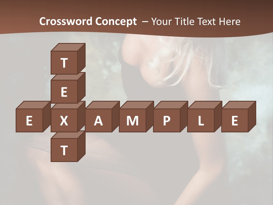 Sexy Emotion Pose PowerPoint Template