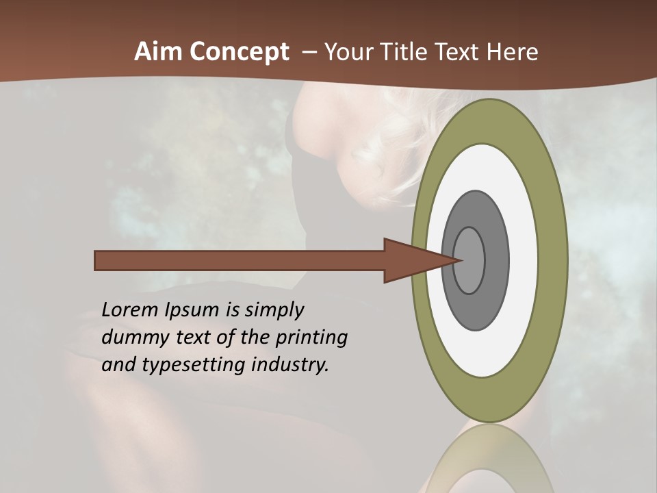 Sexy Emotion Pose PowerPoint Template