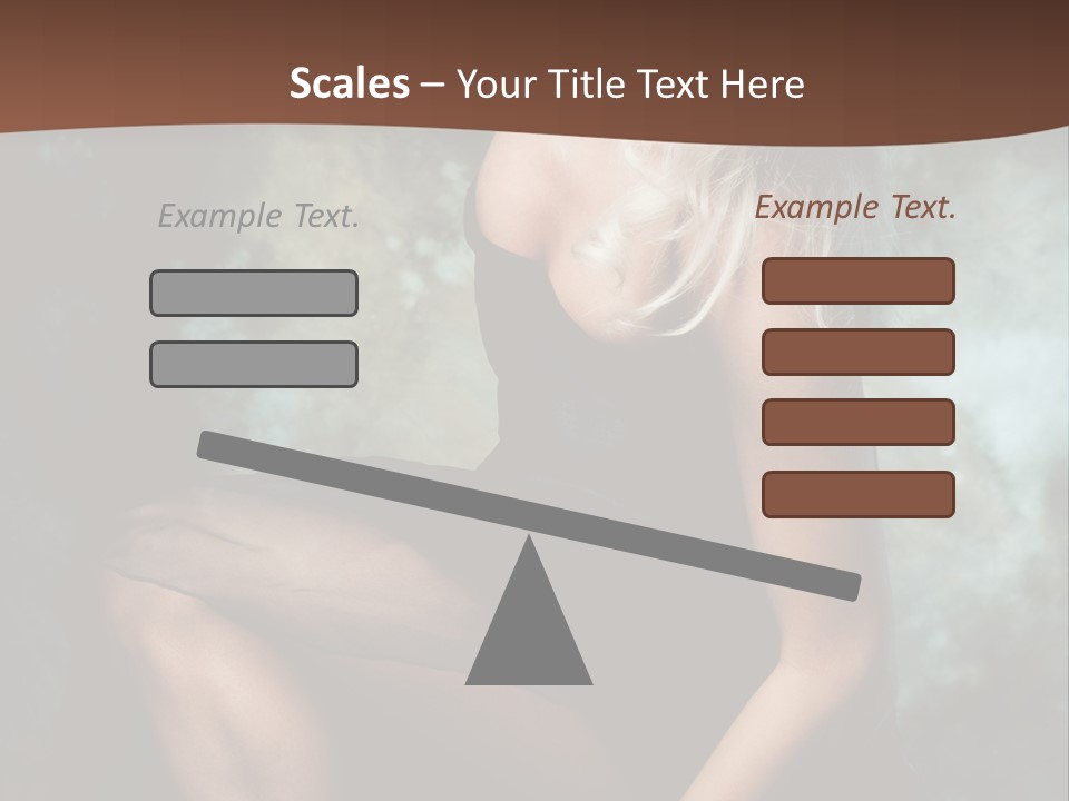 Sexy Emotion Pose PowerPoint Template