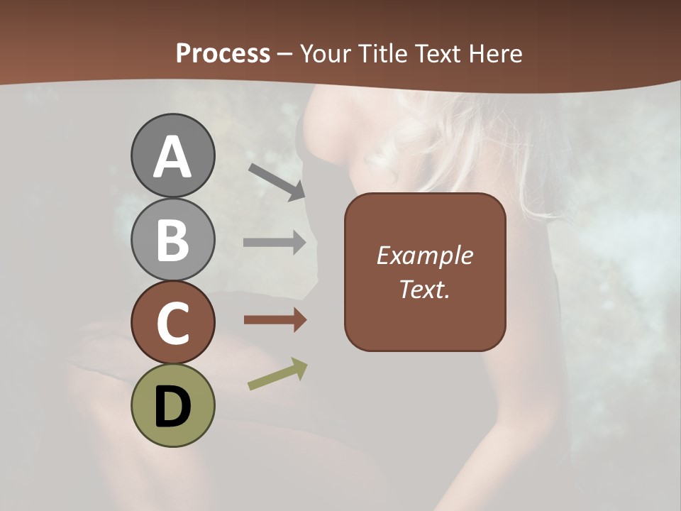 Sexy Emotion Pose PowerPoint Template