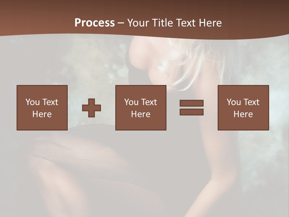 Sexy Emotion Pose PowerPoint Template