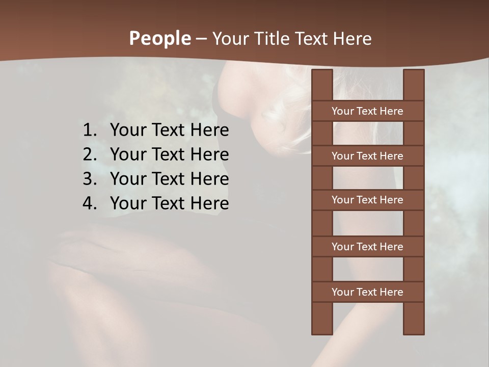 Sexy Emotion Pose PowerPoint Template