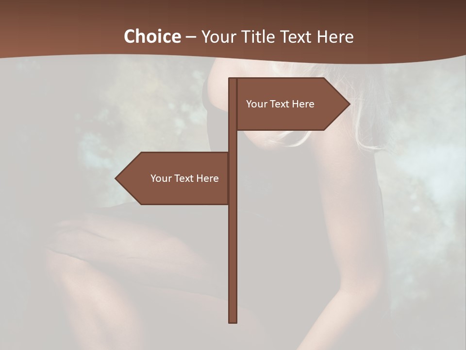 Sexy Emotion Pose PowerPoint Template