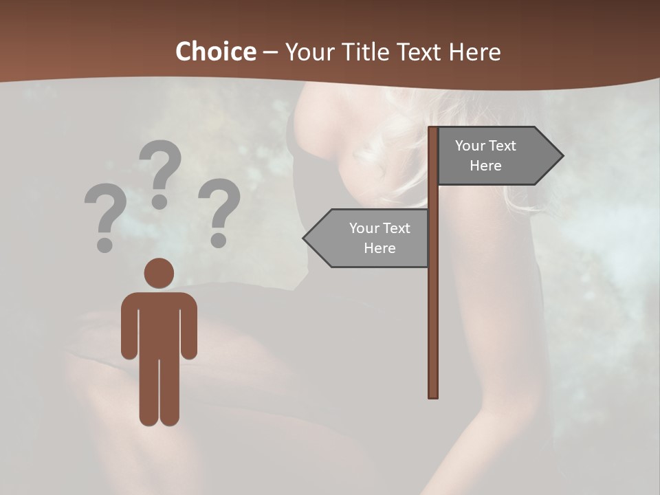 Sexy Emotion Pose PowerPoint Template