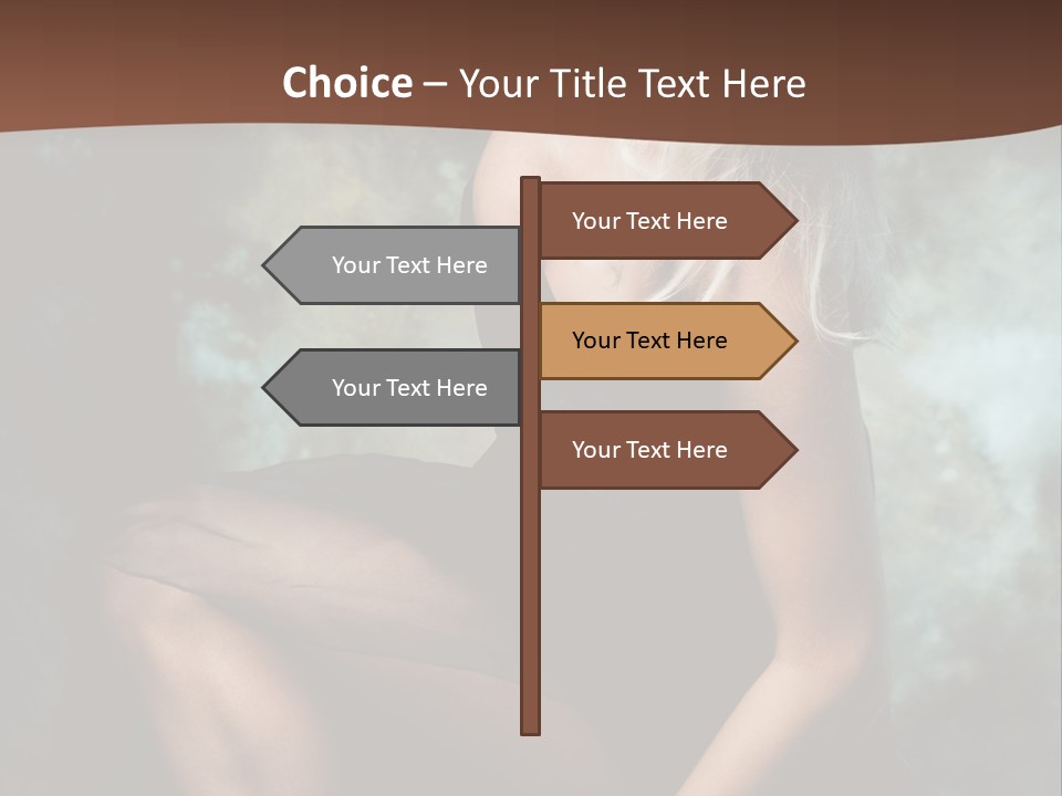 Sexy Emotion Pose PowerPoint Template