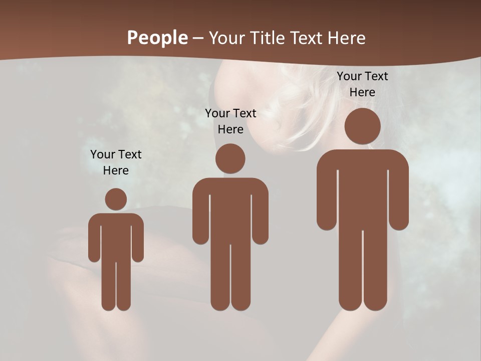 Sexy Emotion Pose PowerPoint Template