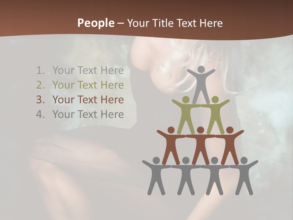 Sexy Emotion Pose PowerPoint Template