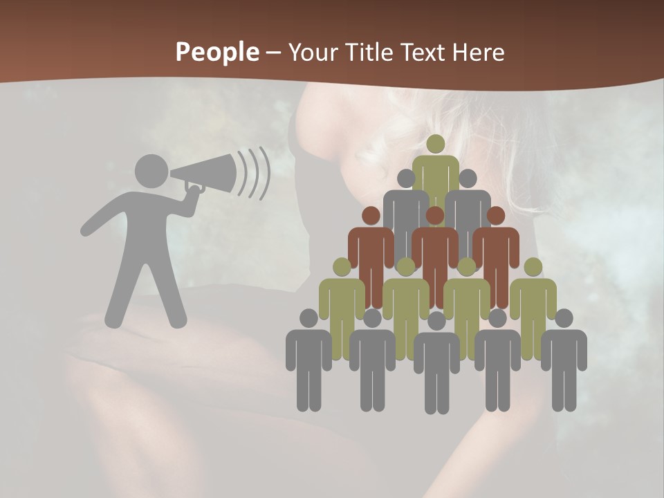 Sexy Emotion Pose PowerPoint Template