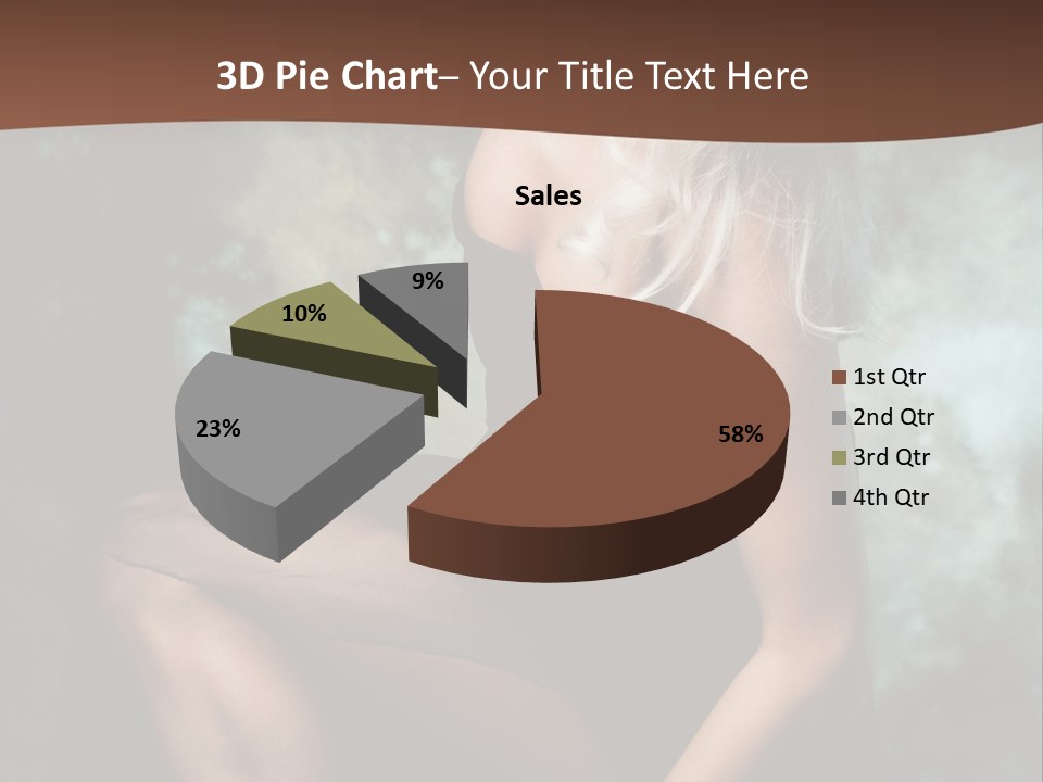 Sexy Emotion Pose PowerPoint Template