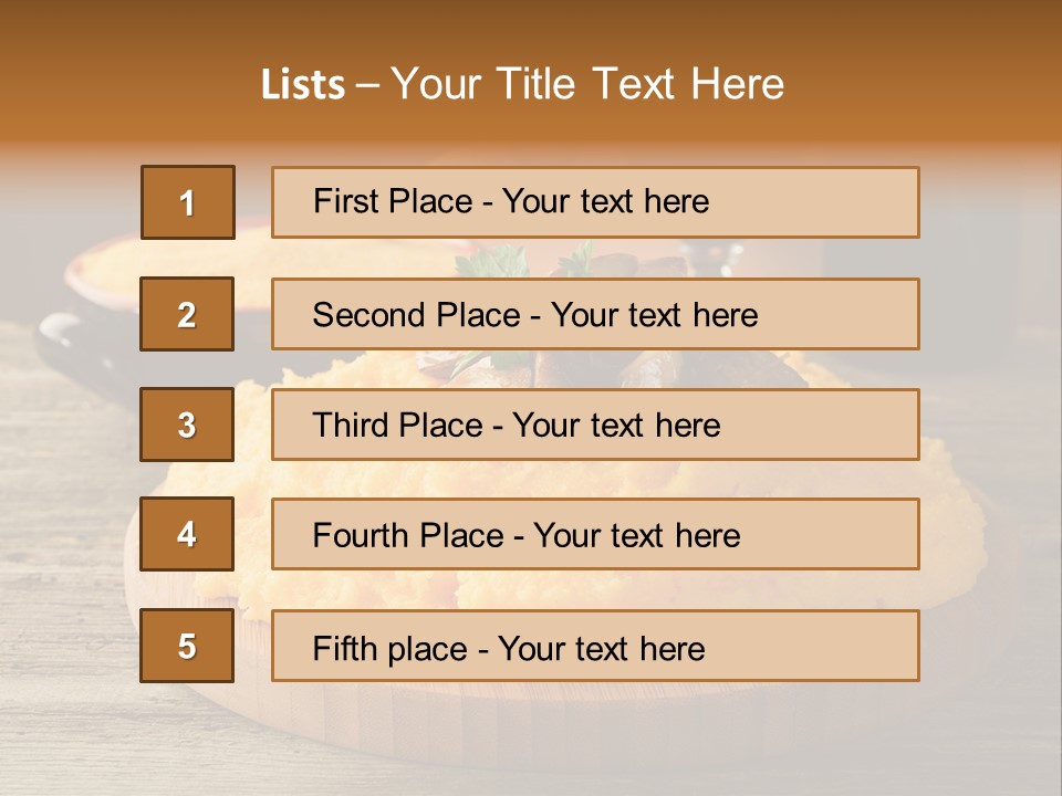 Cuisine Lunch Parsley PowerPoint Template