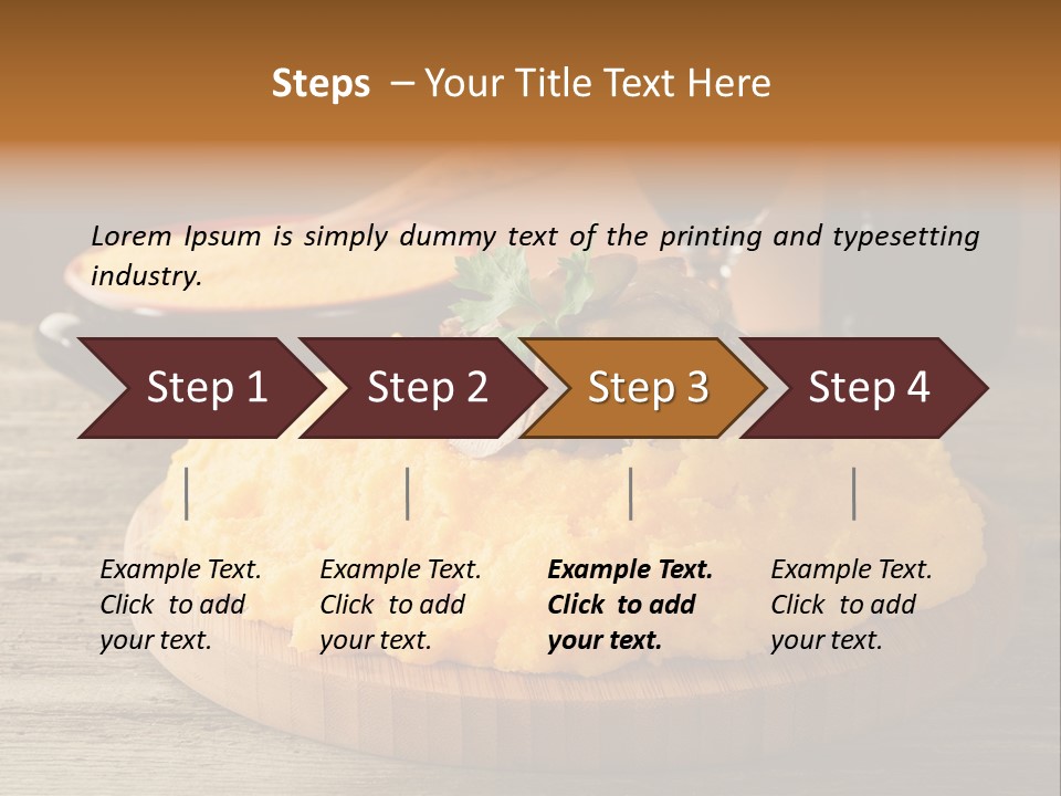 Cuisine Lunch Parsley PowerPoint Template
