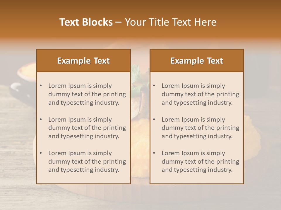 Cuisine Lunch Parsley PowerPoint Template