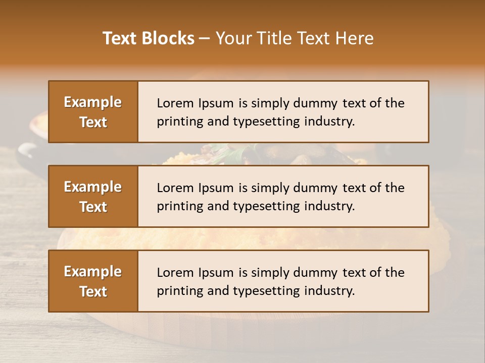 Cuisine Lunch Parsley PowerPoint Template