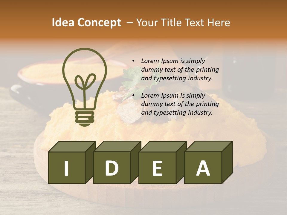 Cuisine Lunch Parsley PowerPoint Template