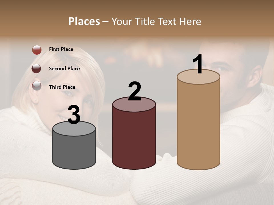 Relaxed Male Girlfriend PowerPoint Template