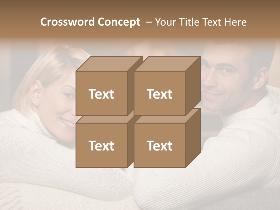 Relaxed Male Girlfriend PowerPoint Template