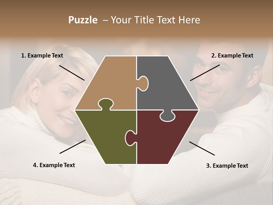 Relaxed Male Girlfriend PowerPoint Template