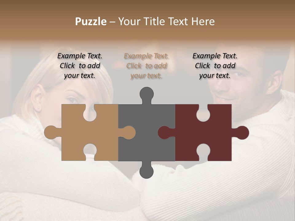 Relaxed Male Girlfriend PowerPoint Template