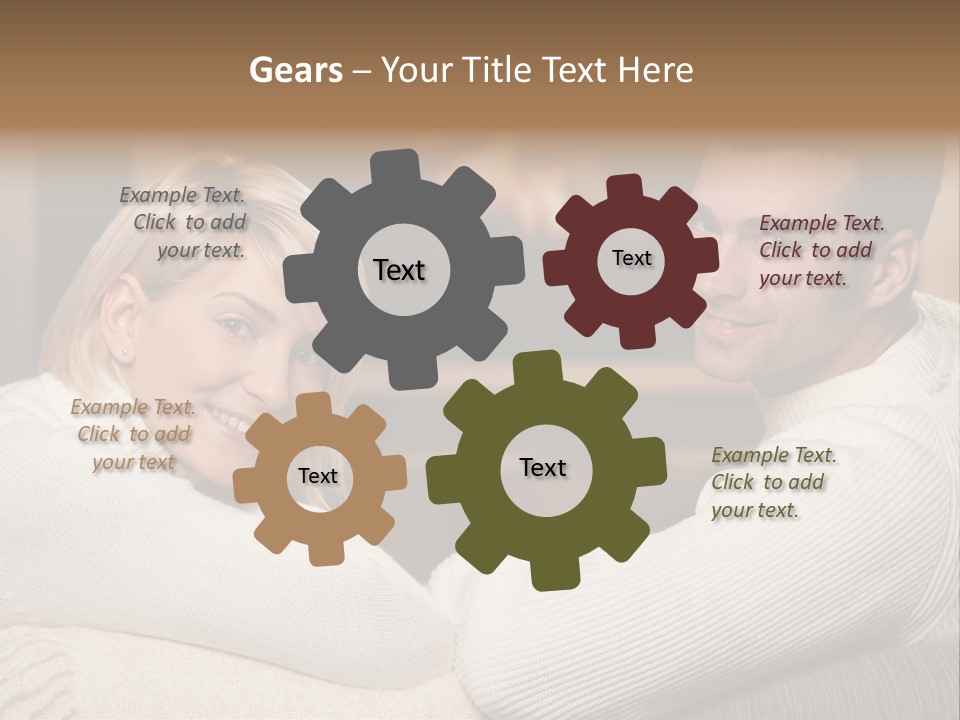 Relaxed Male Girlfriend PowerPoint Template