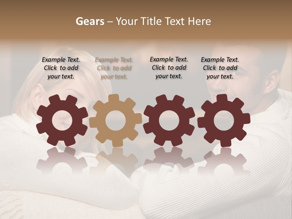 Relaxed Male Girlfriend PowerPoint Template