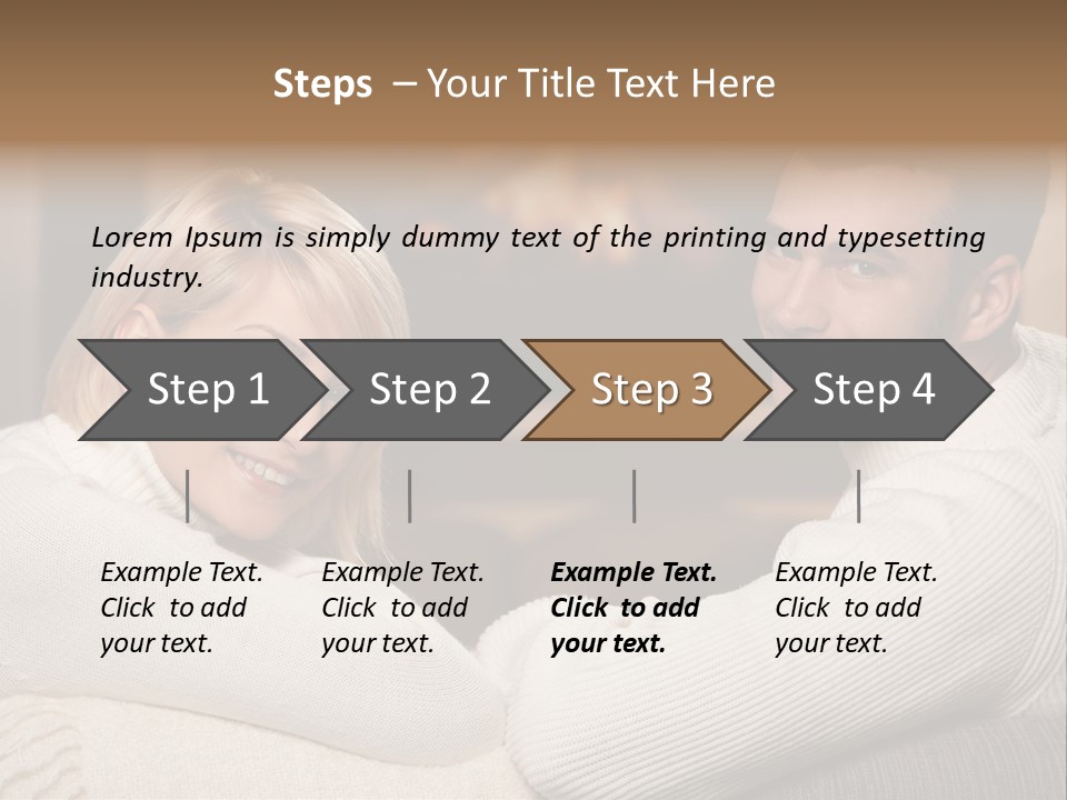 Relaxed Male Girlfriend PowerPoint Template