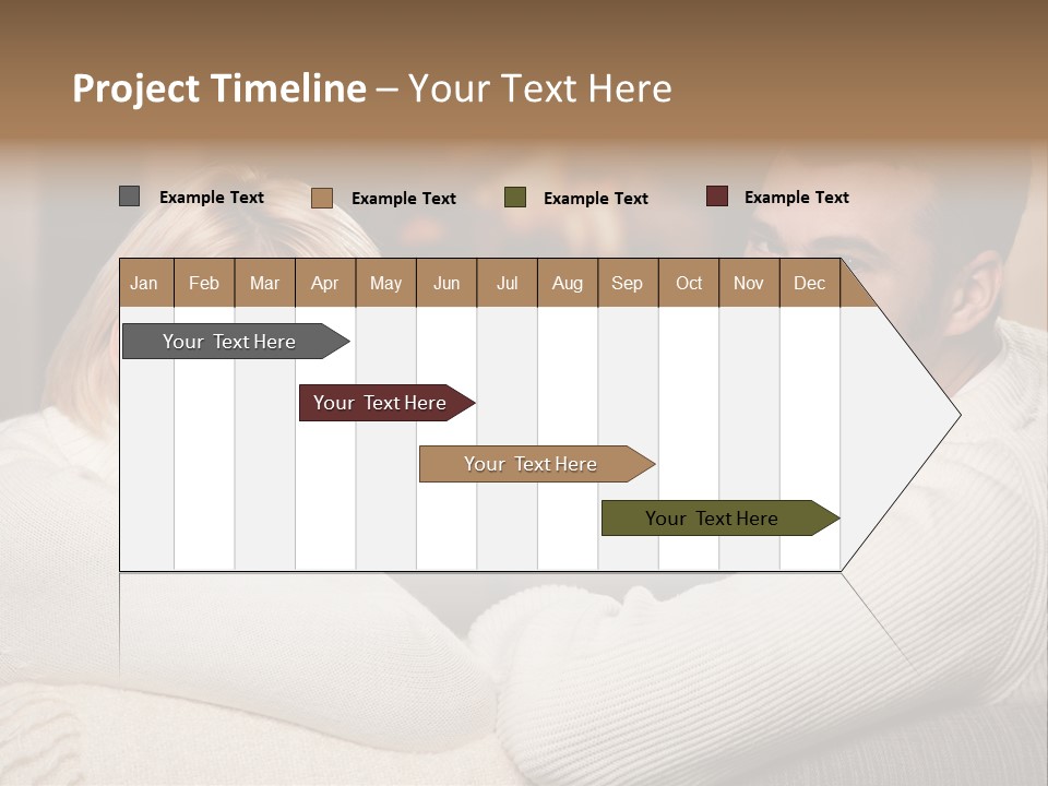 Relaxed Male Girlfriend PowerPoint Template