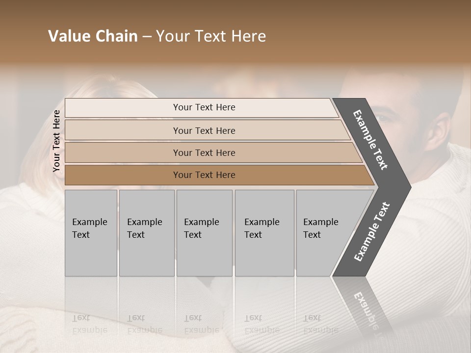 Relaxed Male Girlfriend PowerPoint Template