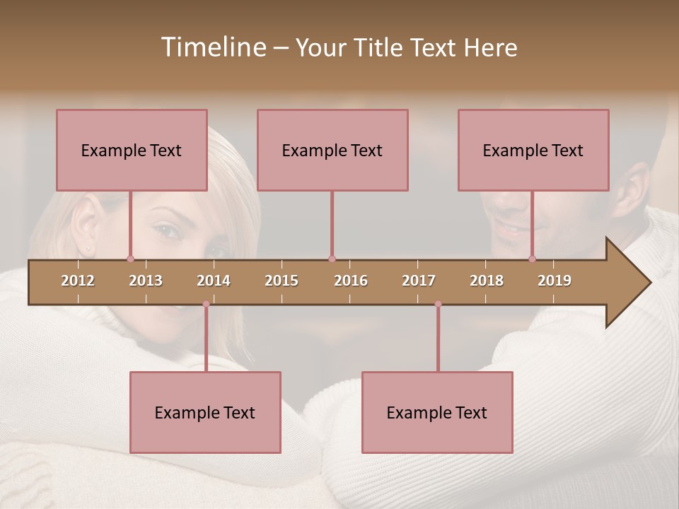 Relaxed Male Girlfriend PowerPoint Template