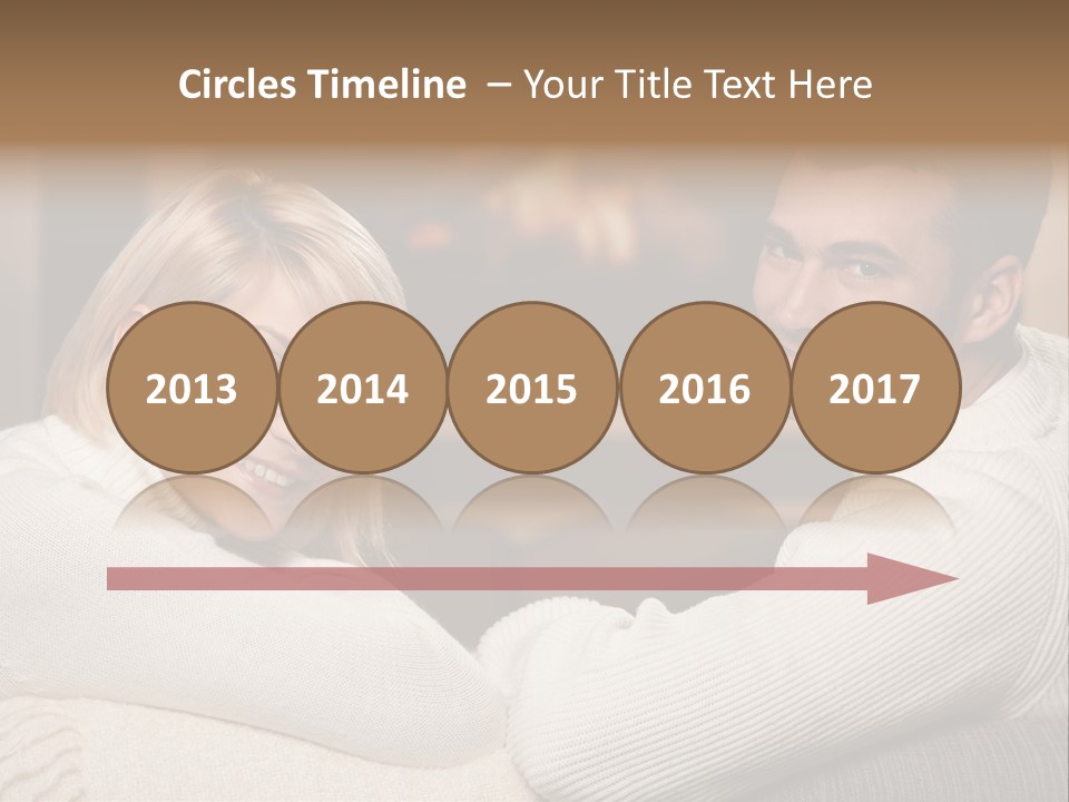 Relaxed Male Girlfriend PowerPoint Template